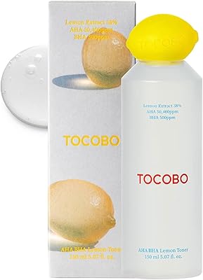 Tocobo aha bha crème tonique visage citron 150 ml, vitamine c et extrait