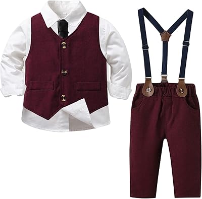 Vêtements pour bébé garçon aiboom, smokings pour nouveau-né, tenues pour hommes, veste