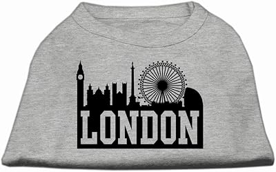 Mirage pet products chemise sérigraphiée london skyline de 8 pouces pour animaux