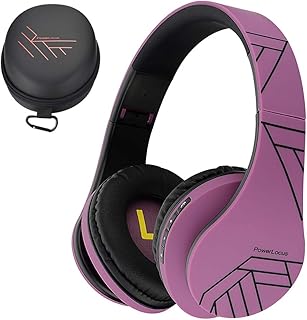 Casque bluetooth supra-auriculaire power locos, casque bluetooth sans fil avec microphone, pliable, son