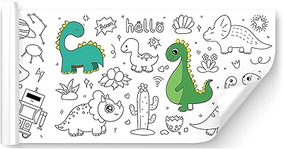 Rouleau de peinture seiss kids - rouleau de papier de coloriage pour enfants, rouleau de papier à dessin diy, papier de remplissage couleur 300 x 15 cm (paradis des dinosaures). Votre satisfaction, notre priorité chez Diaytar