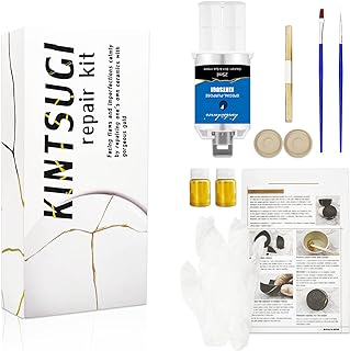 Kit de réparation d'or kintsugi japonais pour l'amélioration de la céramique, réparation