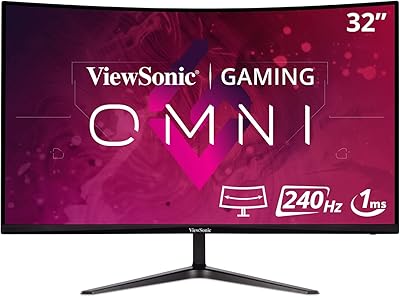 Moniteur de jeu incurvé vx3219-pc-mhd 32 pouces avec hd 1080p 240