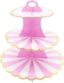 Support à cupcakes en carton à 3 niveaux pour beignets, desserts et pâtisseries