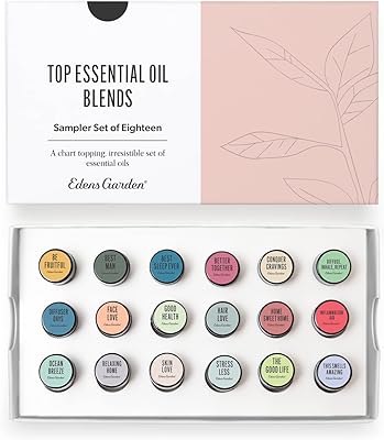 Ensemble d'huiles essentielles d'échantillons edens garden signature blends 18 pièces