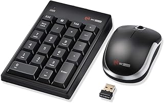 Combo clavier et souris numériques sans fil mccite - utilisez 1 récepteur, clavier