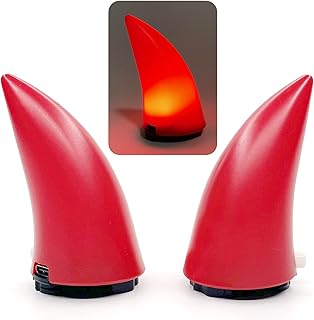 2 klaxons de voiture diable led rechargeables par usb, support de casque