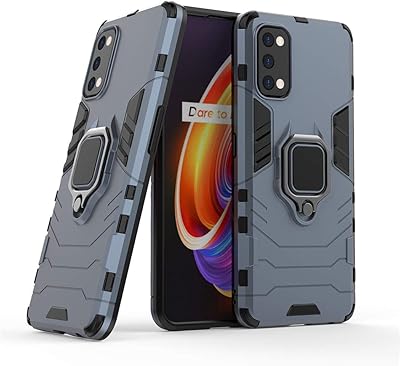 Coque de protection durable double couche pour oppo realme 7 pro avec anneau