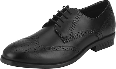 Chaussures oxford formelles red tape pour hommes, noir, taille 41 eu, noir (noir)