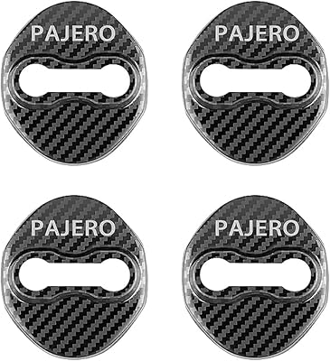 4 pièces couvercle de serrure de porte de voiture pour mitsubishi pajero protecteur