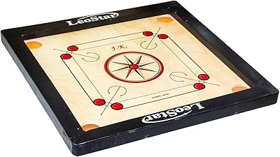Planche carambole leo star 20x20" avec pièces de monnaie et raquette 20x20"