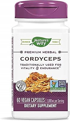 Nature's way - capsules standardisées cordyceps 60 capsules végétariennes 54727