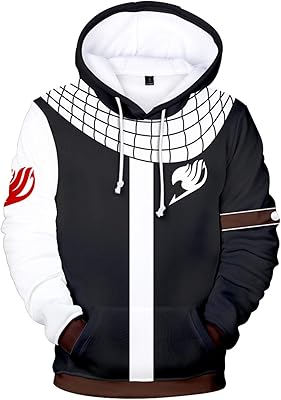 Sweat à capuche style uu halloween fairy tail natsu dragneel, costume de cosplay
