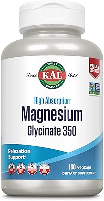 Kal, glycinate de magnésium à haute absorption 350, 160 gélules végétales. Faites-vous plaisir sans culpabiliser avec Diaytar