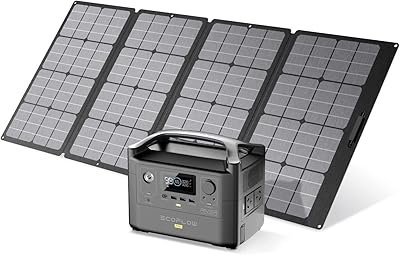 Générateur solaire ef ecoflow river pro centrale électrique portable 720 w avec panneau