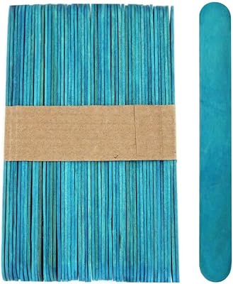Party time - 50pcs bâtons de popsicle en bois jumbo de couleur bleu vif bâtons naturels pour la maison bricolage artisanat modélisme conception jouets éducatifs pour enfants et adultes. Consommez mieux avec Diaytar, votre marketplace discount