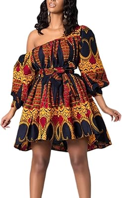 Mini robe mi-longue à imprimé floral style bohème africain pour femmes, robe