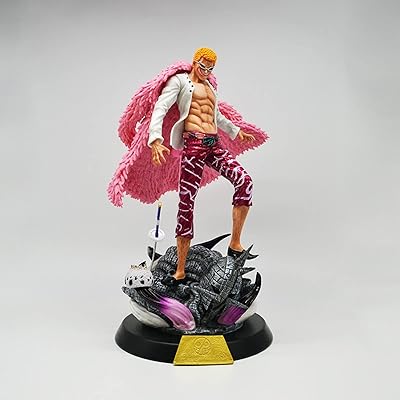 Anime one piece - figurine gk donquixote doflamingo, statue de modèle de personnage