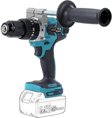 Perceuse-visseuse sans balais katsu fit 21 v poignée clé de 13