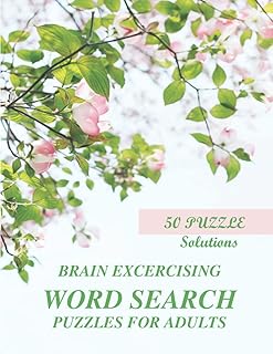 Puzzles d'exercices cérébraux : recherche de mots pour adultes : livre de puzzles