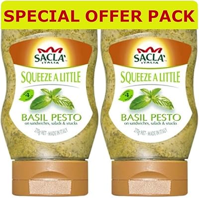 Sauce pesto italienne basilic pressé 270g (pack de 2) de sacla