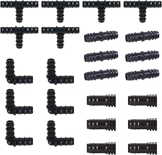 Kit de raccords d'irrigation pour tube goutte à goutte 1/2"