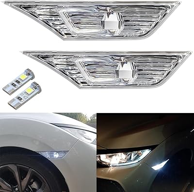 Ensemble de clignotants latéraux pour honda civic sedan coupé hatchback 2016 2017 2018