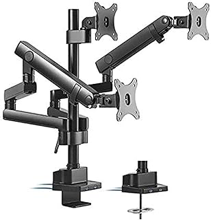 Support de bureau réglable newstar pour 3 moniteurs avec ports usb (32 pouces)