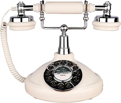 Téléphone fixe filaire rétro, téléphone vintage à l'ancienne pour le bureau à domicile