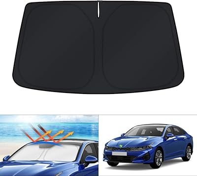Pare-soleil de taille personnalisée pour kia k5 2021-2023 (pas optima 2016-2020) pliable bloque