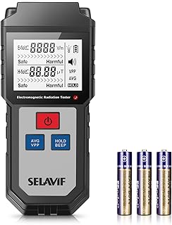 Détecteur de rayonnement de champ électromagnétique emf - détecteur numérique portatif à rétroéclairage