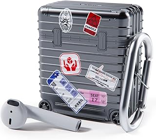 Étui de protection miak pour airpods 2ème et 1ère génération avec porte-clés