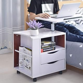 Table d'ordinateur multifonction à hauteur réglable au-dessus du lit pour bureau à domicile