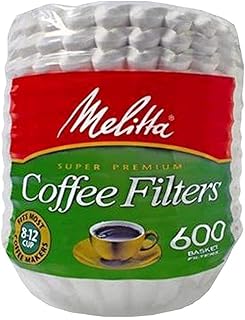 Filtres à café melita 600, panier, paquet de 600, 8 à 12 tasses
