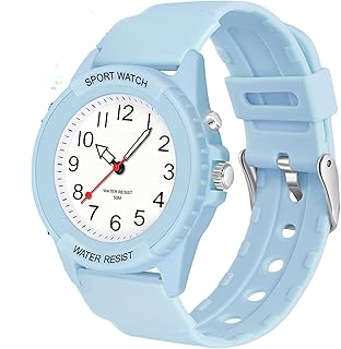 Montre analogique pour enfants garçons et filles montre éducative étanche avec veilleuse
