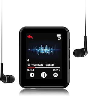 Lecteur mp3 32 go bluetooth 5.0 à écran tactile complet de musique