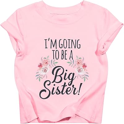 Chemise big sister pour petites filles t-shirt de promotion sister vêtements