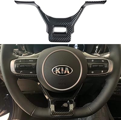 Cadre de volant en fibre de carbone oq pour accessoires kia k5 gt