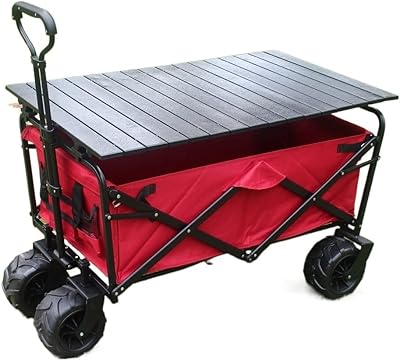 Chariot utilitaire yiouyi, rouleau en pu de 10cm, chariot de supermarché de camping