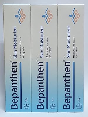 3 paquets de crème hydratante pour la peau bepanthen 30 g