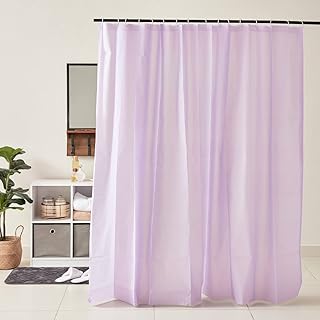 Rideau de douche home box nexus uni avec 16 crochets, taille 240x180 cm