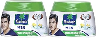 Crème capillaire antipelliculaire parachute pour homme, 2 x 140 ml