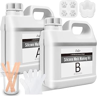 Kit de fabrication de moules en silicone caoutchouc liquide transparent de 5 gallons