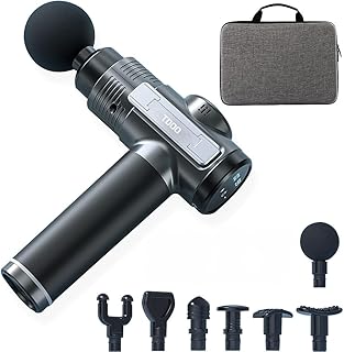 Pistolet de massage des tissus profonds, avec 12 têtes de massage différentes, pistolet