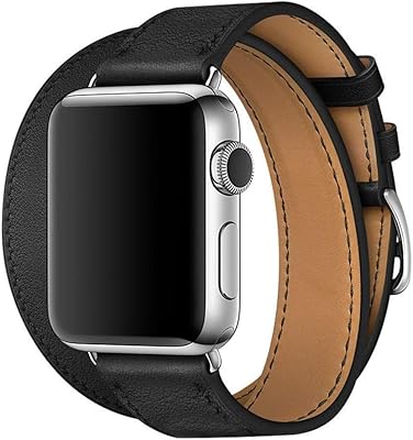 Iwinner bracelet en cuir polyuréthane au look élégant et moderne compatible avec apple