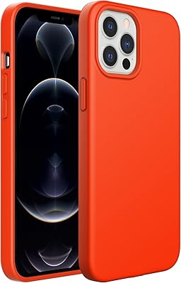 Coque en silicone jetek compatible avec iphone 12 pro max 6,7 pouces, coque
