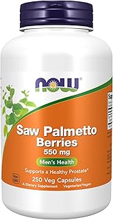 Now supplements, saw palmetto berry (serenoa) 550 mg, santé des hommes*, 250 gélules