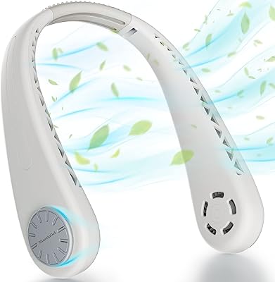 Ventilateur de cou portable nineteen gel, ventilateur de cou sans pales