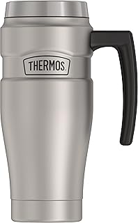 Tasse de voyage thermos 16 oz en acier inoxydable avec poignée 24 oz