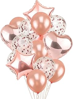 Kit de ballons d'amour en or rose d'airlon l'ensemble de 25 pièces contient